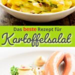 Rezept für Kartoffelsalat mit Essig und Öl. Leckeres, gelingsicheres Rezept