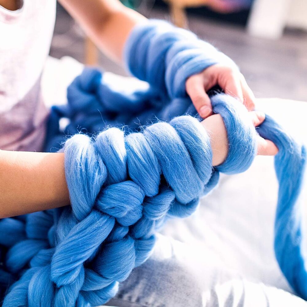 Dicke Wolle zum Handstricken