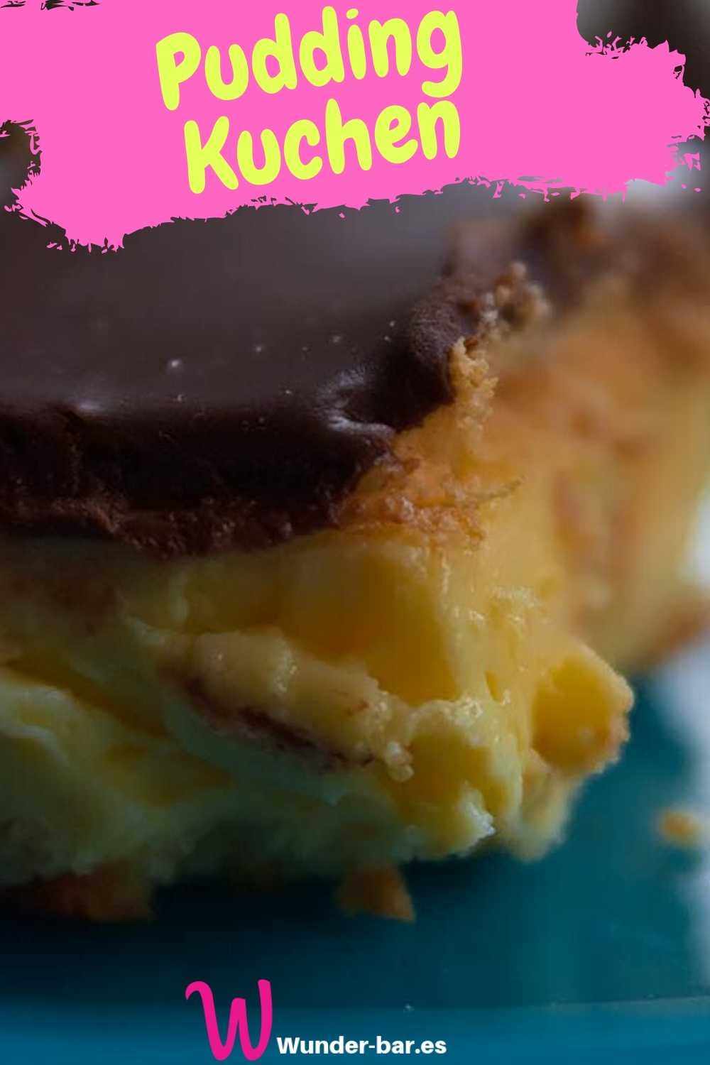 Das beste Rezept für Puddingkuchen mit Schokoladendecke