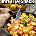 Dieses Bratkartoffel Rezept stammt von meiner Oma und sie konnte so wunderbar kochen! Es ist ein einfaches Rezept, das schnell gemacht ist und dazu noch preiswert ist. So kannst du günstig, schnell und gut ein Mittagessen oder Abendessen kochen.