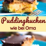Schoko-Puddingkuchen mit Butterkeksen & Schokoguss 😍 So cremig & lecker wie früher vom Bäcker! Dieses einfache Rezept bringt ihn zurück auf deinen Kuchenteller.