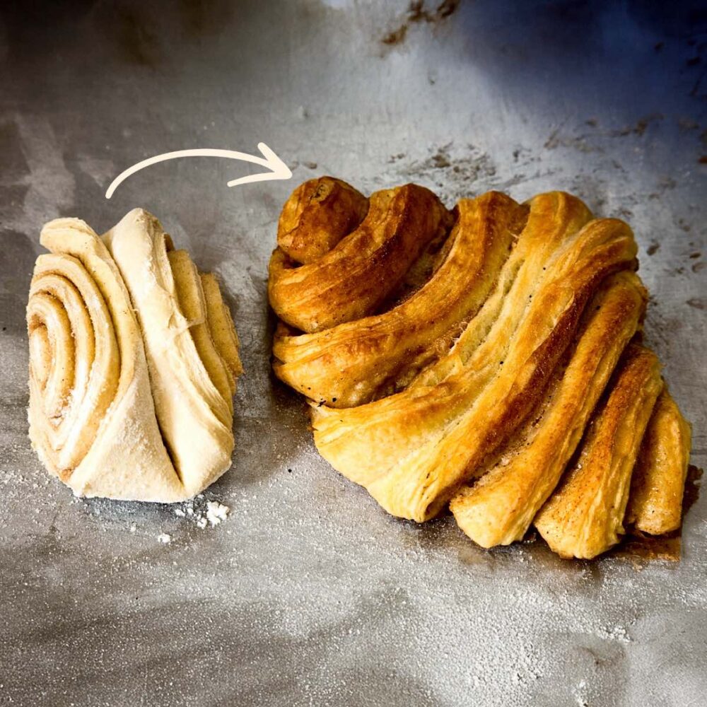 Franzbrötchen Rezept, für Zimtbrötchen wie in Hamburg