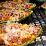 Gefüllte Peperoni vom Grill | Grillrezept mexikanisch | Texmex Grillpeperoni
