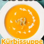 Rezept für Kürbissuppe mit Kartoffeln.