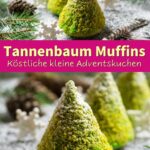 Köstliche und einfache Muffins in Weihnachtsbaum-Form