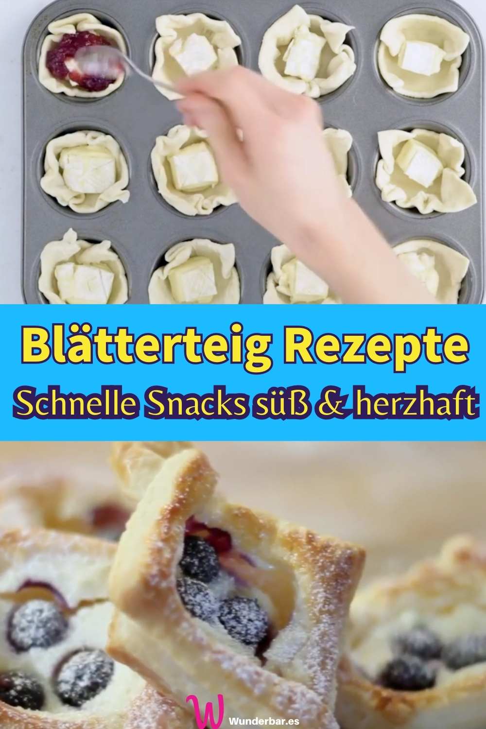 Blätterteig Rezepte für herzhafte und süße Snacks