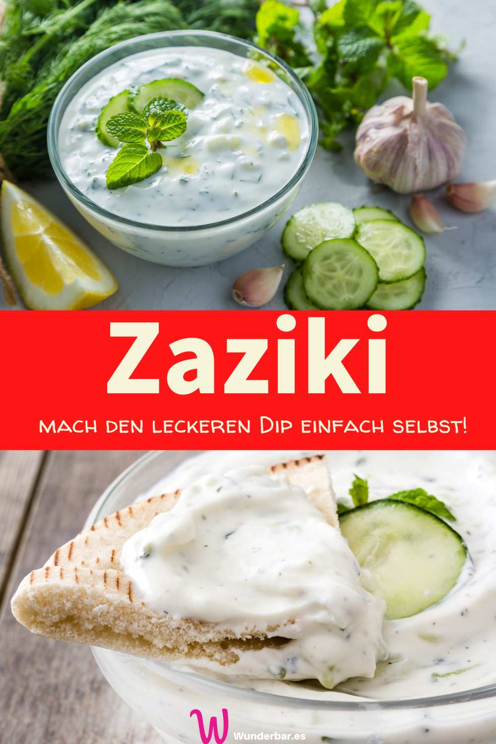 Zaziki Rezept | Original Rezept für Tzatziki mit Joghurt und Gurke