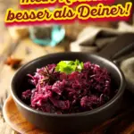 Rotkohl aus dem Glas aufpimpen