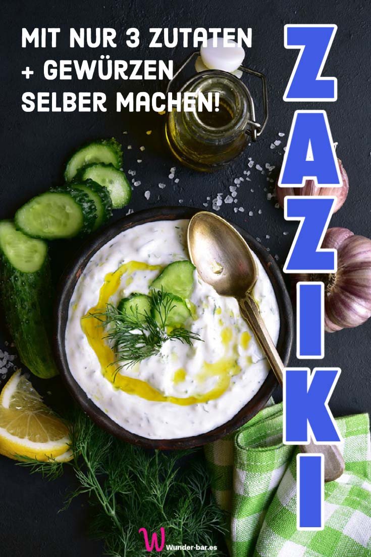 Zaziki Rezept | Original Rezept für Tzatziki mit Joghurt und Gurke