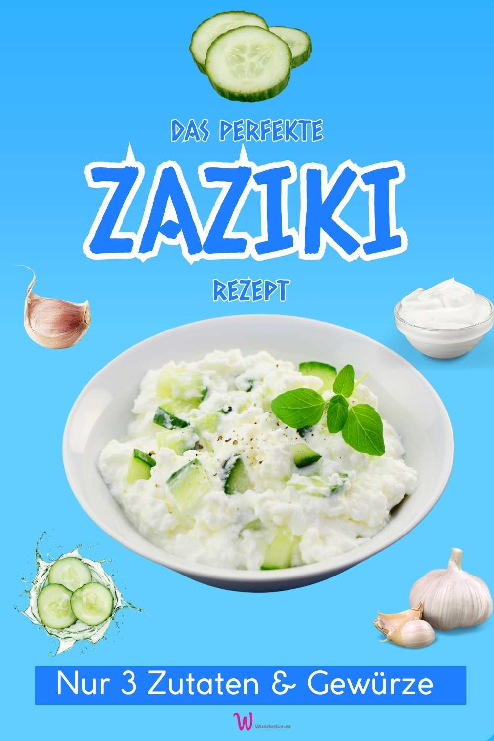 Zaziki Besteht Aus Knoblauch Joghurt Und Daraus Zaziki Rezept | Original Rezept für Tzatziki mit Joghurt und Gurke
