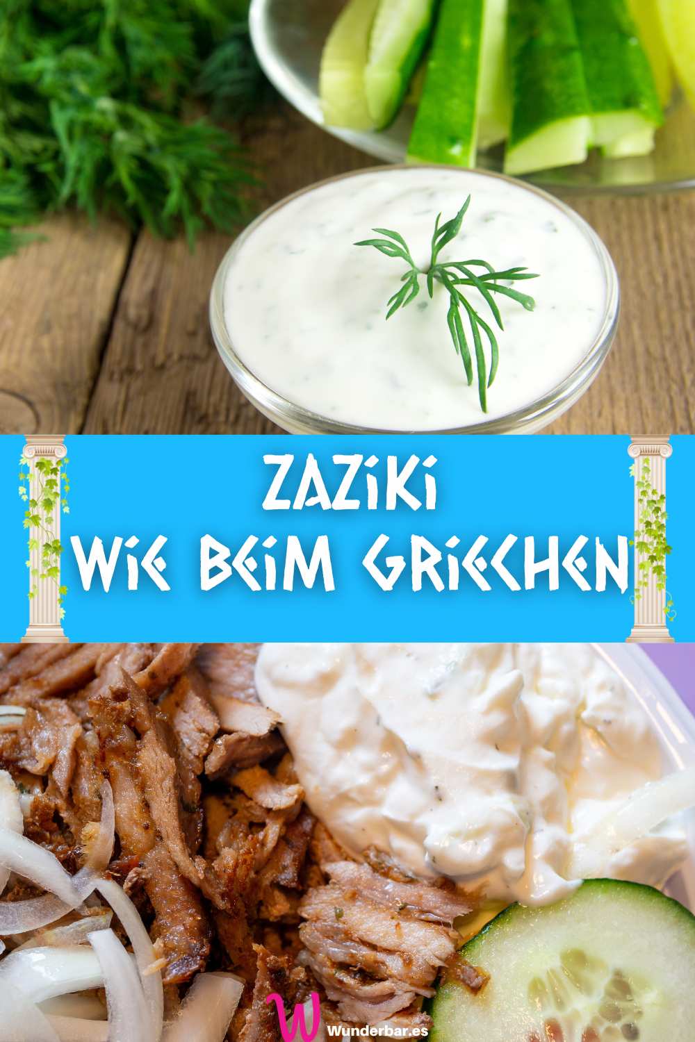 Zaziki Rezept | Original Rezept für Tzatziki mit Joghurt und Gurke