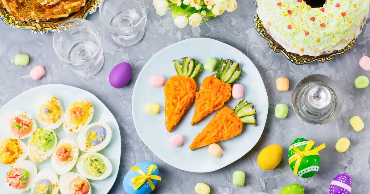 Lecker belegte Brote, perfekt für ein Osterfrühstück für Kinder