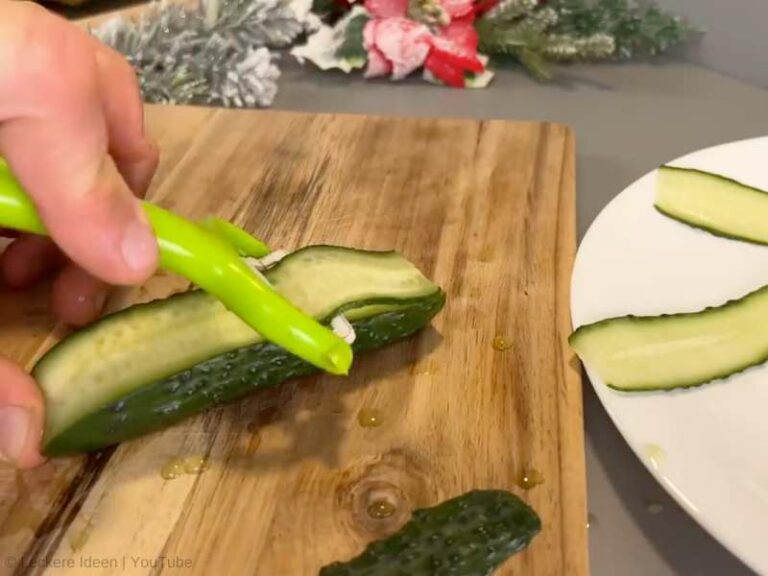 Fingerfood mit Lachs und Frischkäse | Gefüllte Toastbrot-Taschen