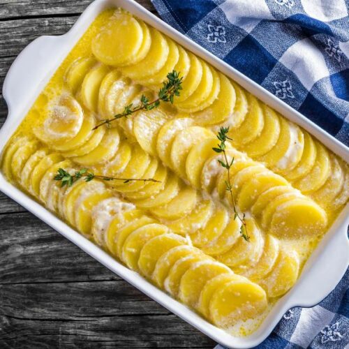 Kartoffelgratin mit Käse | Köstlicher, einfacher Kartoffelauflauf ...