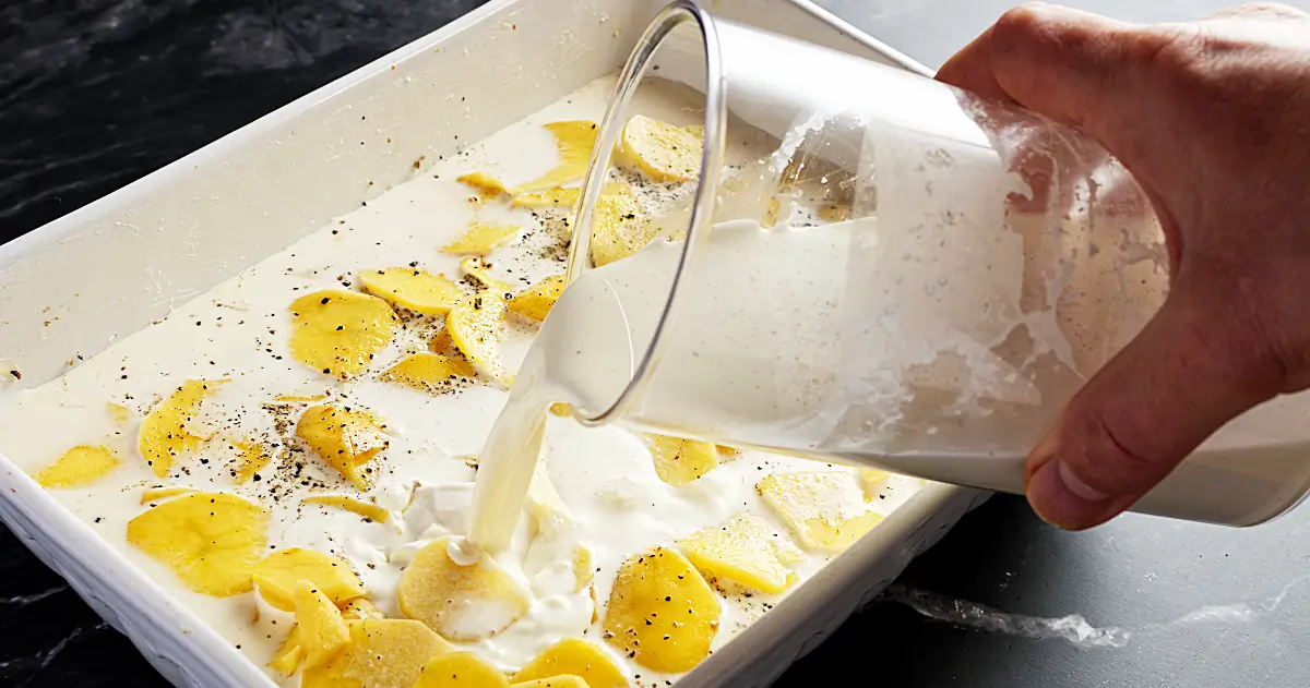 Kartoffelgratin ganz ohne Käse
