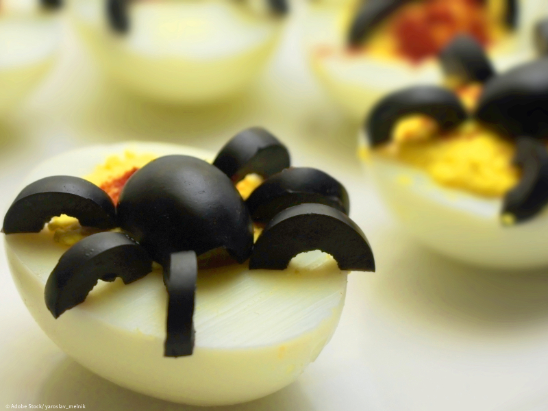 Halloween Fingerfood - ein Ei für Fortgeschrittene