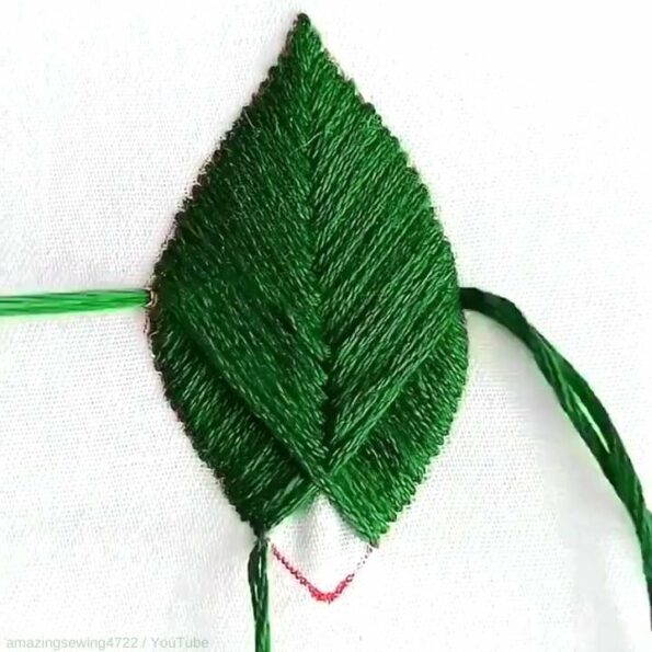 Riss nähen per Hand Kleidung unsichtbar flicken Blatt sticken Wunderbar!