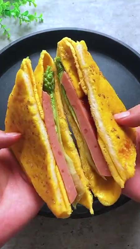 Omelette Sandwich - schnell gemacht, lecker und vielseitig!
