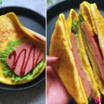 Omelette Sandwich | Schnelles Eiersandwich aus der Pfanne