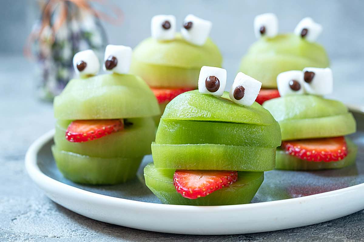 Halloween Fingerfood aus Obst