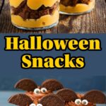 Halloween Snacks einfach selber machen mit süßen und herzhaften Rezeptideen für Kinder und Partys. Würstchen Mumien aus Blätterteig, Fledermaus Cupcakes, Mandarinenspinnen, Monster Muffins und gruselige Desserts sorgen für Abwechslung auf dem Halloween Buffet. Schnelles Halloween Fingerfood und kreative Leckereien für Kinderpartys, Kindergarten und Halloween Feiern.