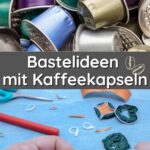 Nachhaltiger Schmuck aus Kaffeekapseln: Upcycling-Idee mit bunten Nespresso-Kapseln, die zu Ohrringen, Anhängern oder Ketten verarbeitet wurden. Basteln mit Kaffeekapseln ist nicht nur kreativ, sondern auch umweltfreundlich.