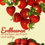 Tipps, um Erdbeeren lange frisch und appetitlich zu halten