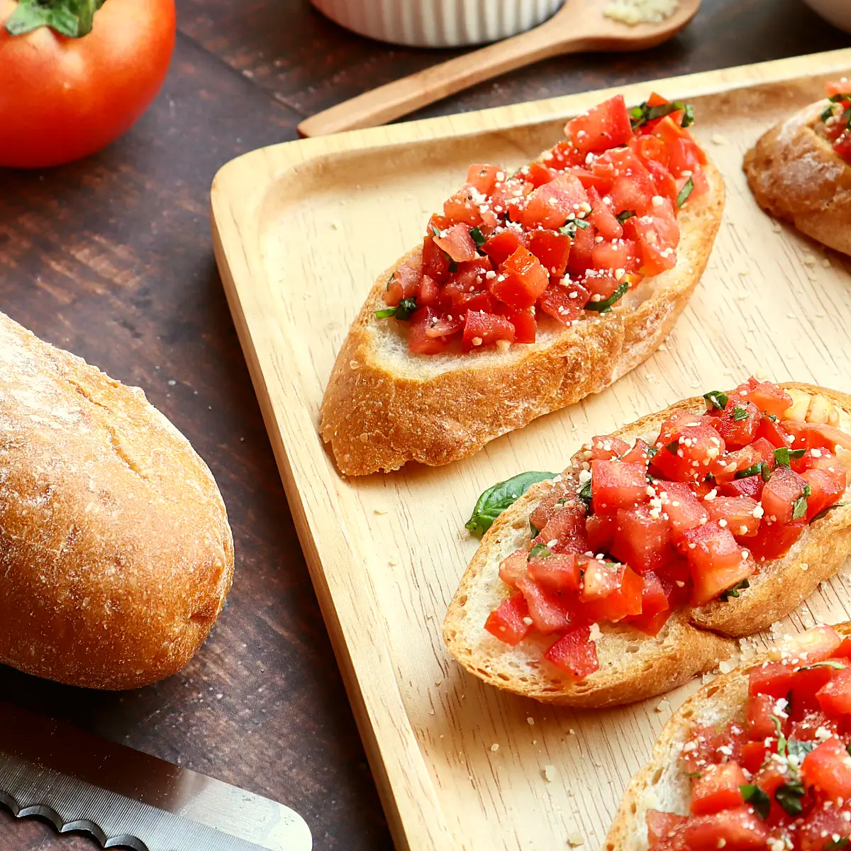 Tomaten-Bruschetta aus nur 5 Zutaten