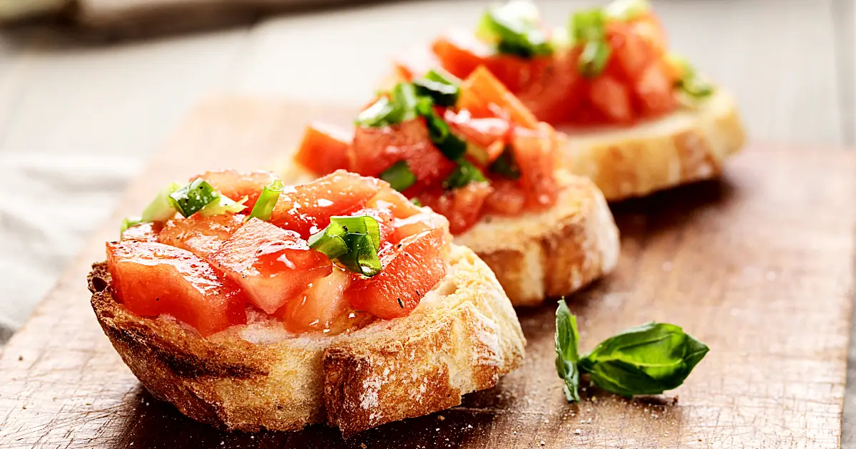 Köstliches Tomatenbruschetta