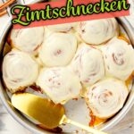Fruchtige Zimtschnecken mit Apfel und Vanilleguss. Herbstliche Leckerei!