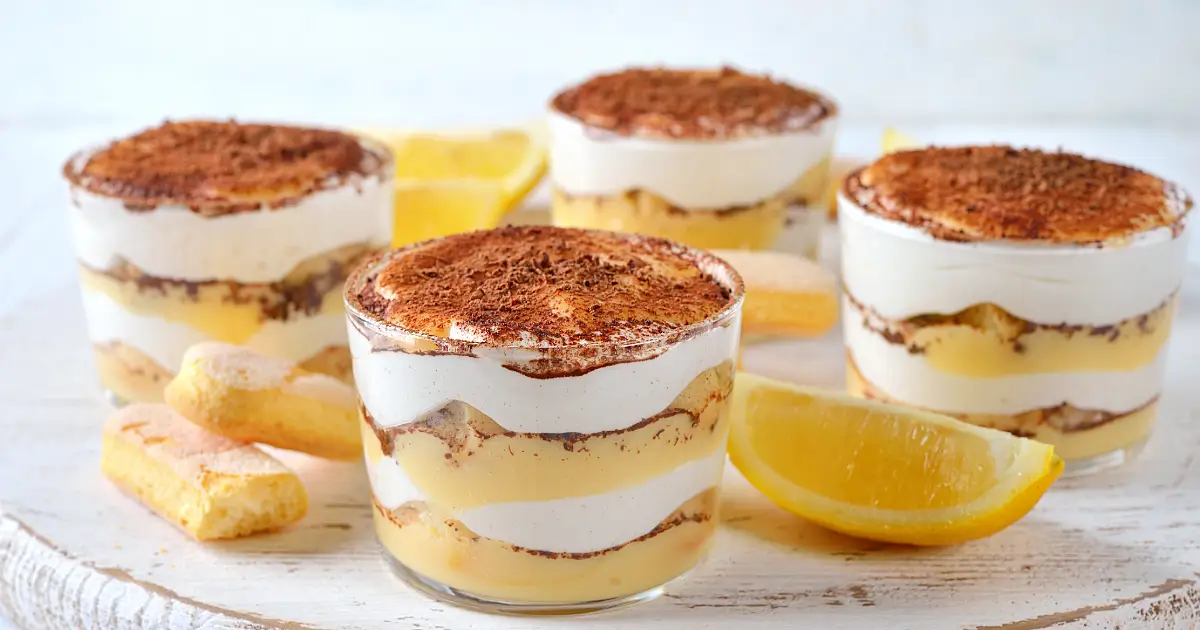 Zitronentiramisu ohne Alkohol