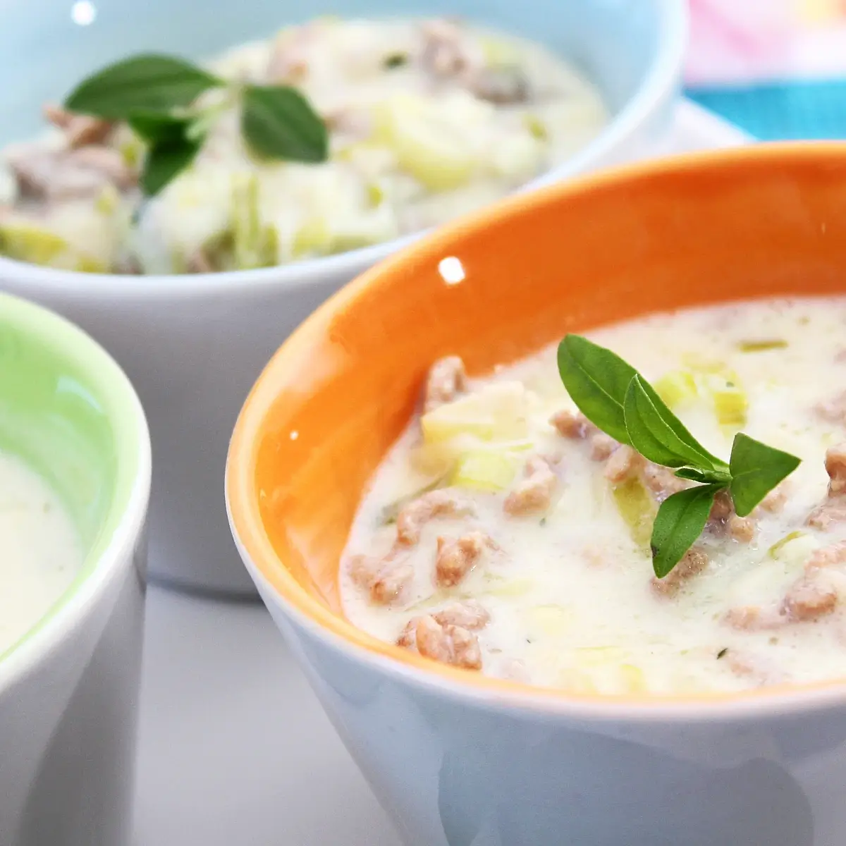 Käse-Lauch-Suppe, einfaches Rezept