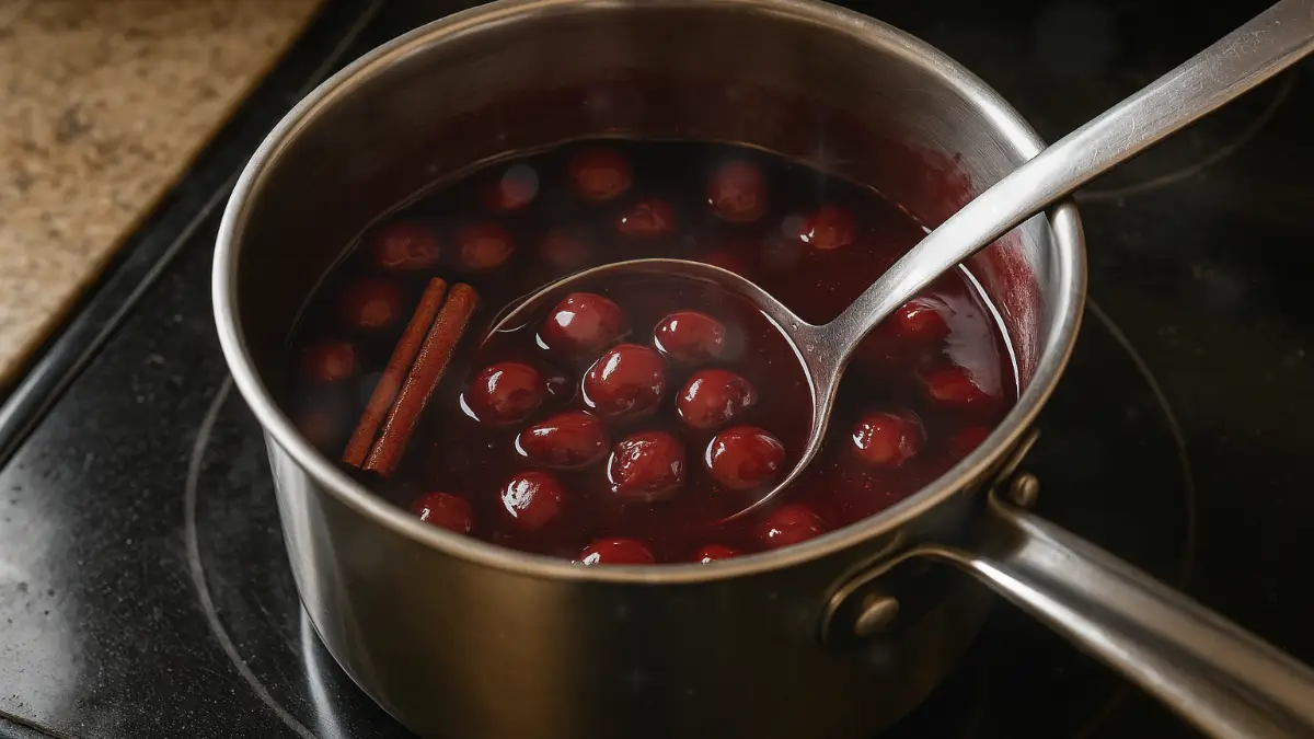 Eingelegte Weihnachtskirschen