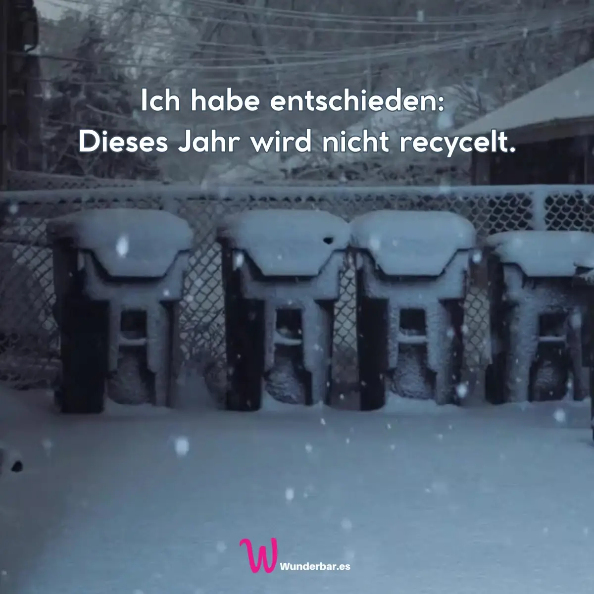 Ein humorvoller, ironischer Spruch für das neue Jahr. Perfekt für alle, die keine kitschigen Grüße mögen.