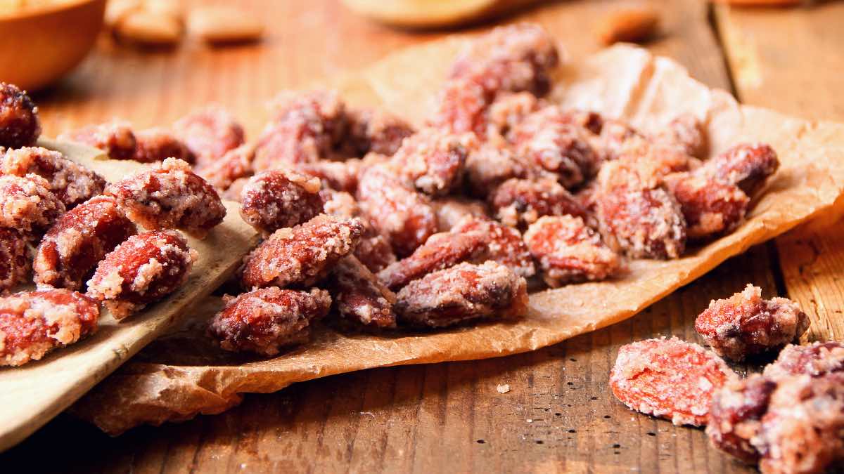 Selbst gemachte Weihnachtsmarktmandeln