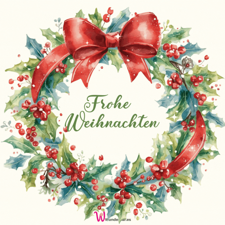 Glitzernde Weihnachtsgrüße