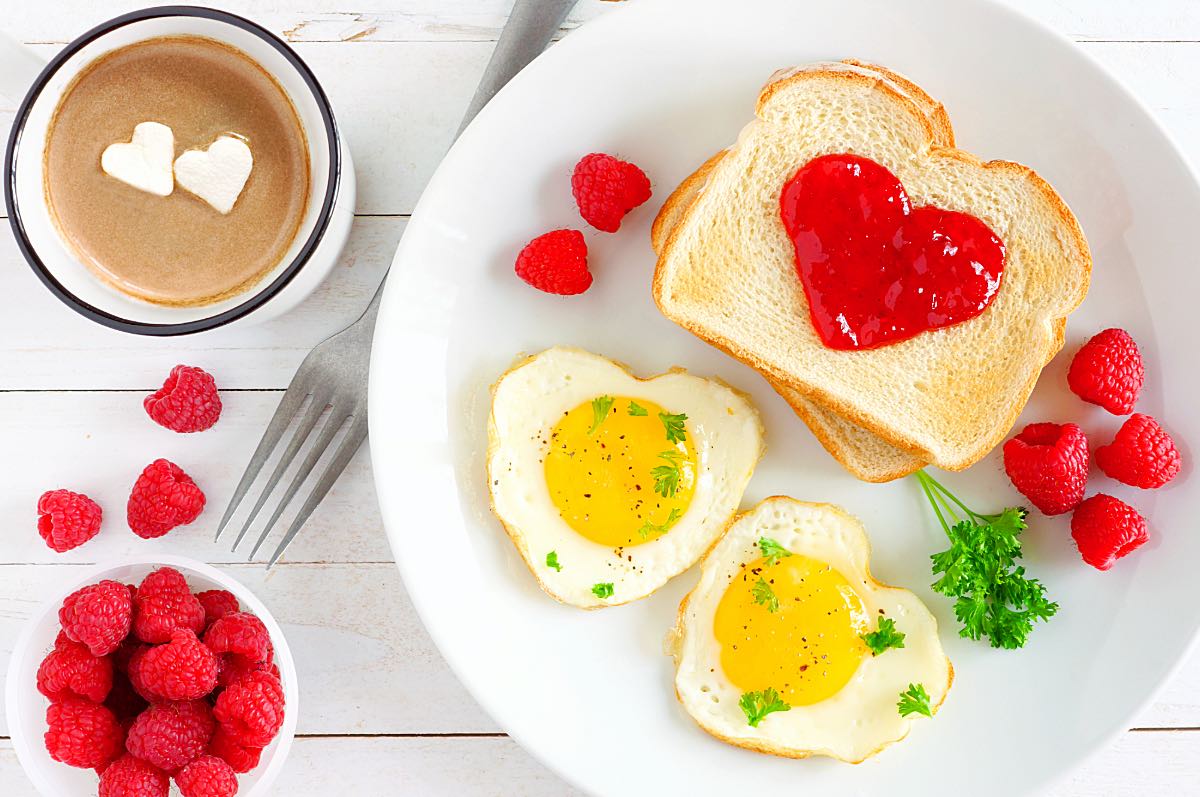 Frühstücksideen zum Valentinstag, Valentinstags-Frühstück