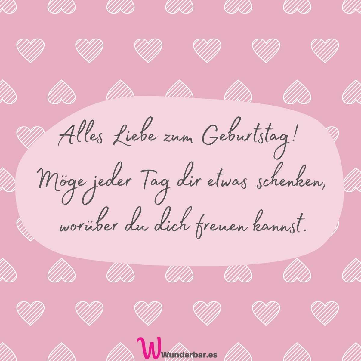 Liebe Geburtstagsgrüße zum Verschicken per WhatsApp.