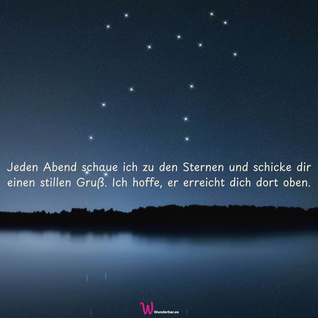 Grüße in den Himmel