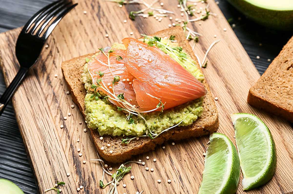 Guacamole mit Lachs Häppchen