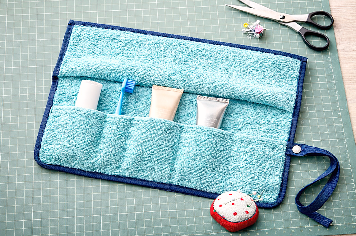 Handtuch Upcyclinng Ideen Organizer nähen