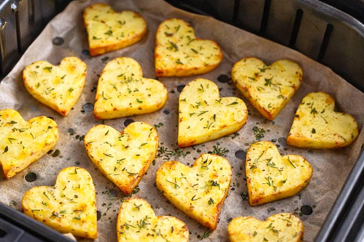 Herzkartoffeln backen