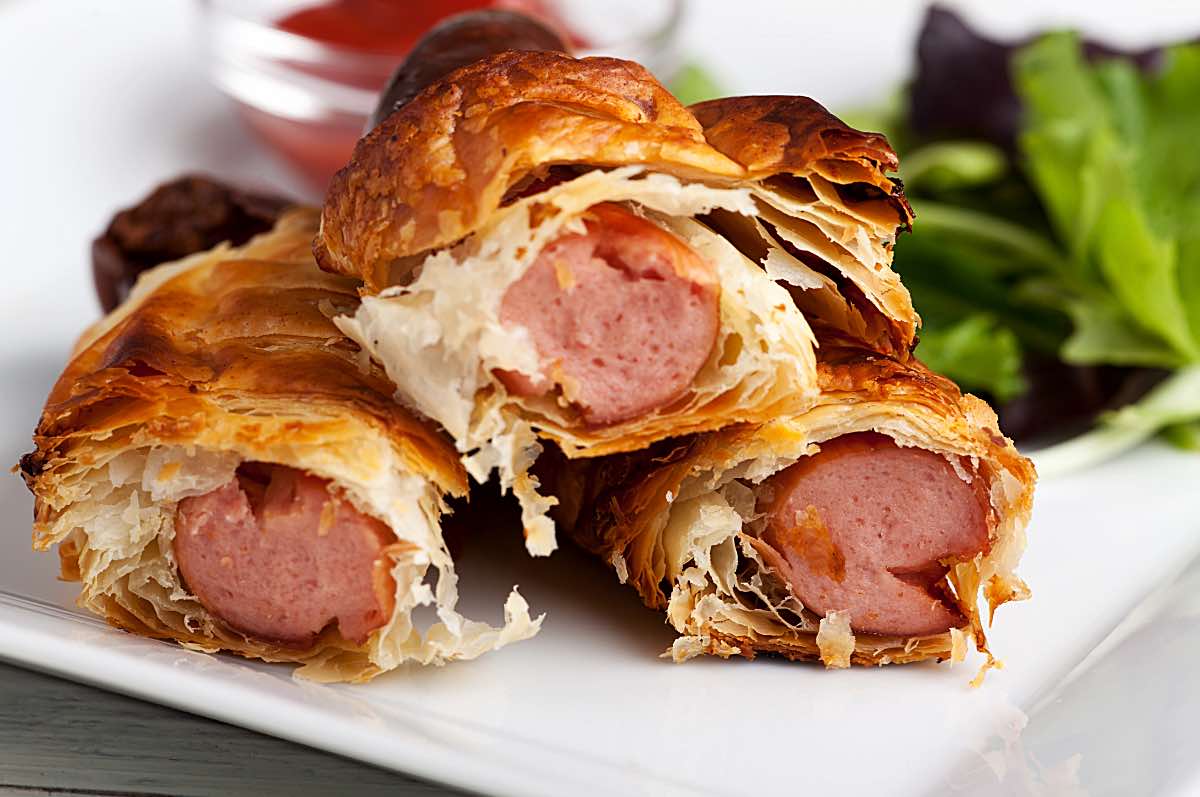 Würstchen im Schlafrock, einfacher Partysnack