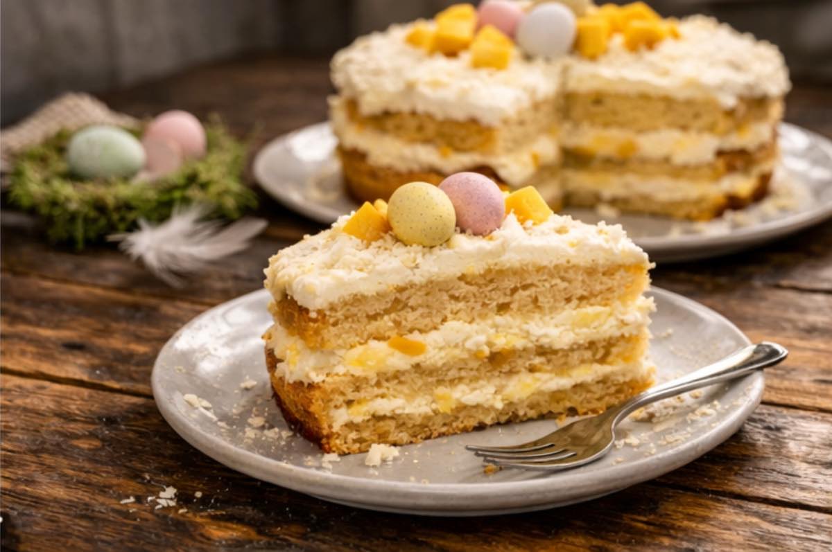 Sommerlich-fruchtige Ostertorte