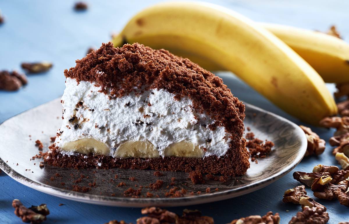 Maulwurfkuchen mit Bananen