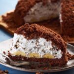 Maulwurfkuchen mit Bananen