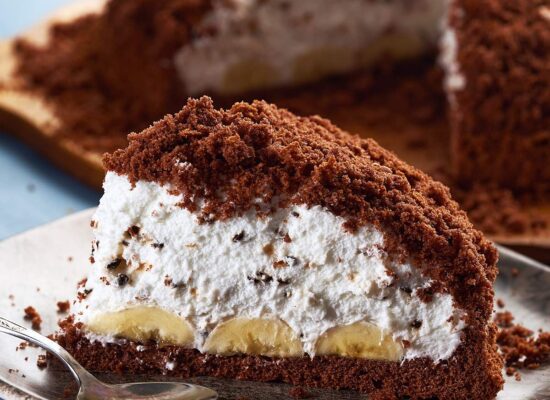Maulwurfkuchen mit Bananen