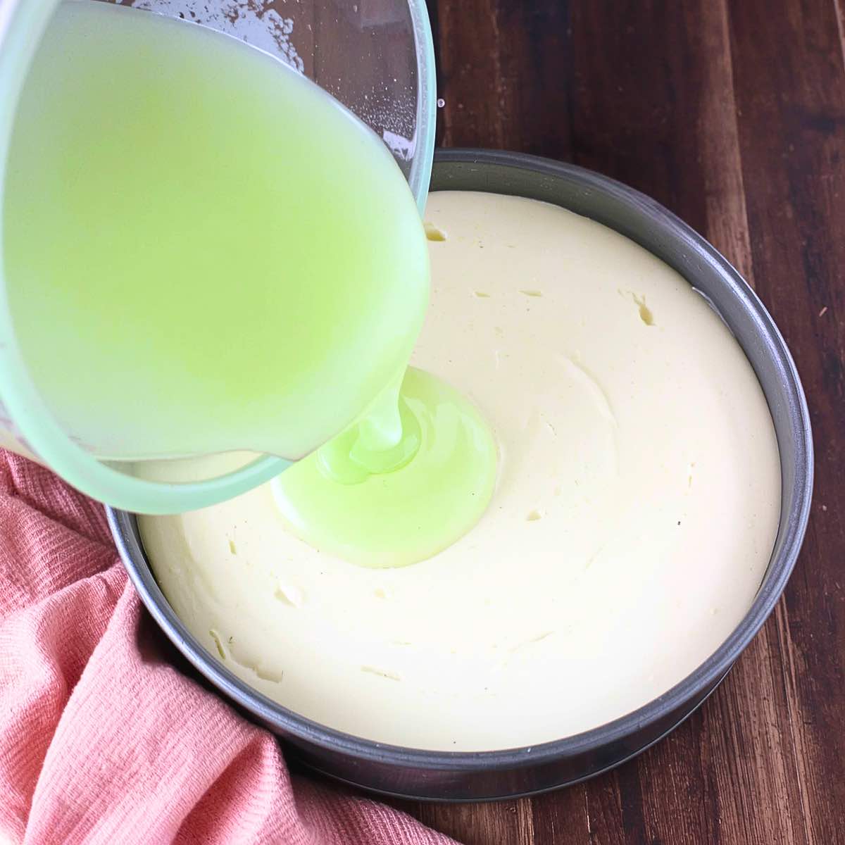 Waldmeister Käsekuchen ohne Backen