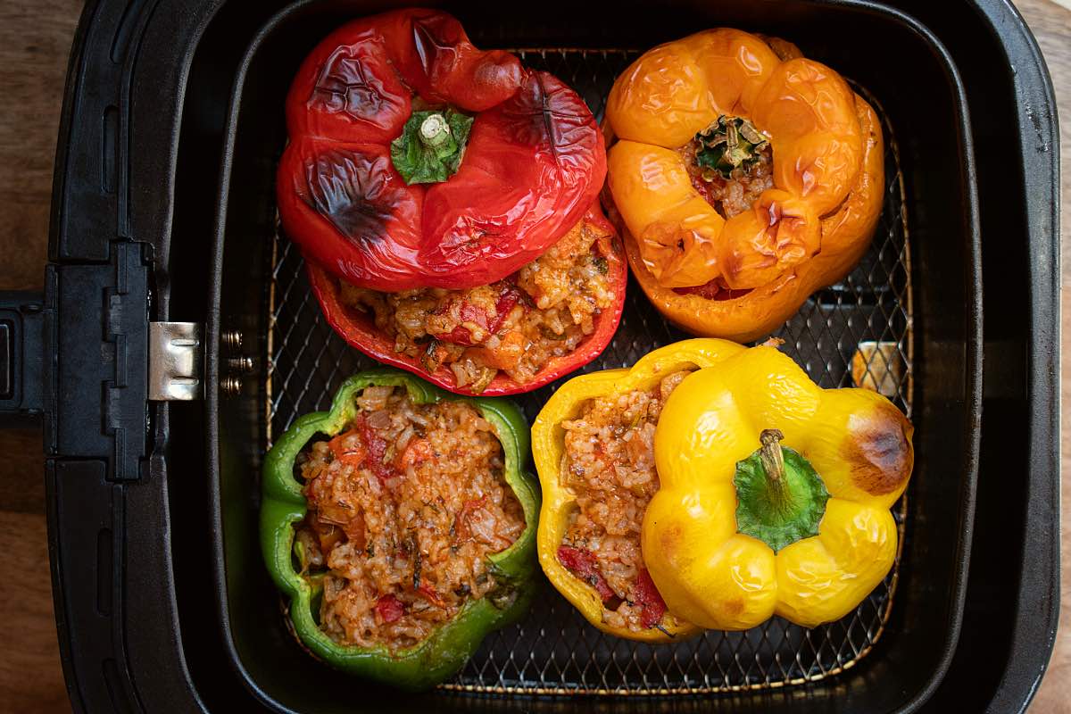 Gefüllte Paprika aus dem Air Fryer