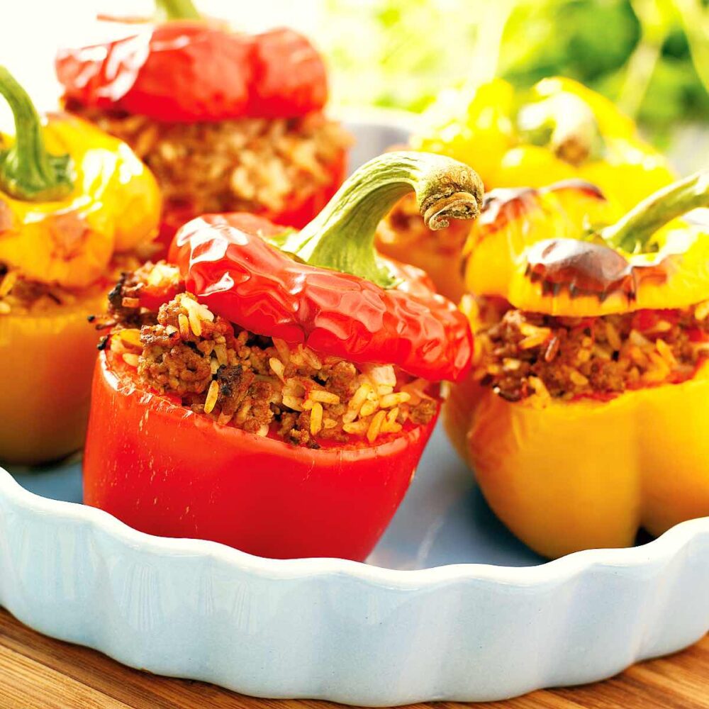 Rezept für gefüllte Paprika